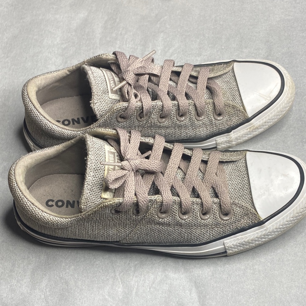 Converse Women's Beige and White Sneakers - Picture 3 of 5